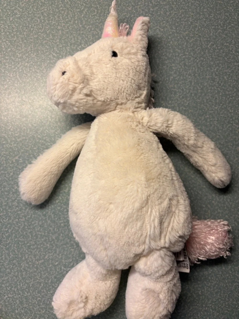 Jellycat medium Bashful Unicorn plush white pink